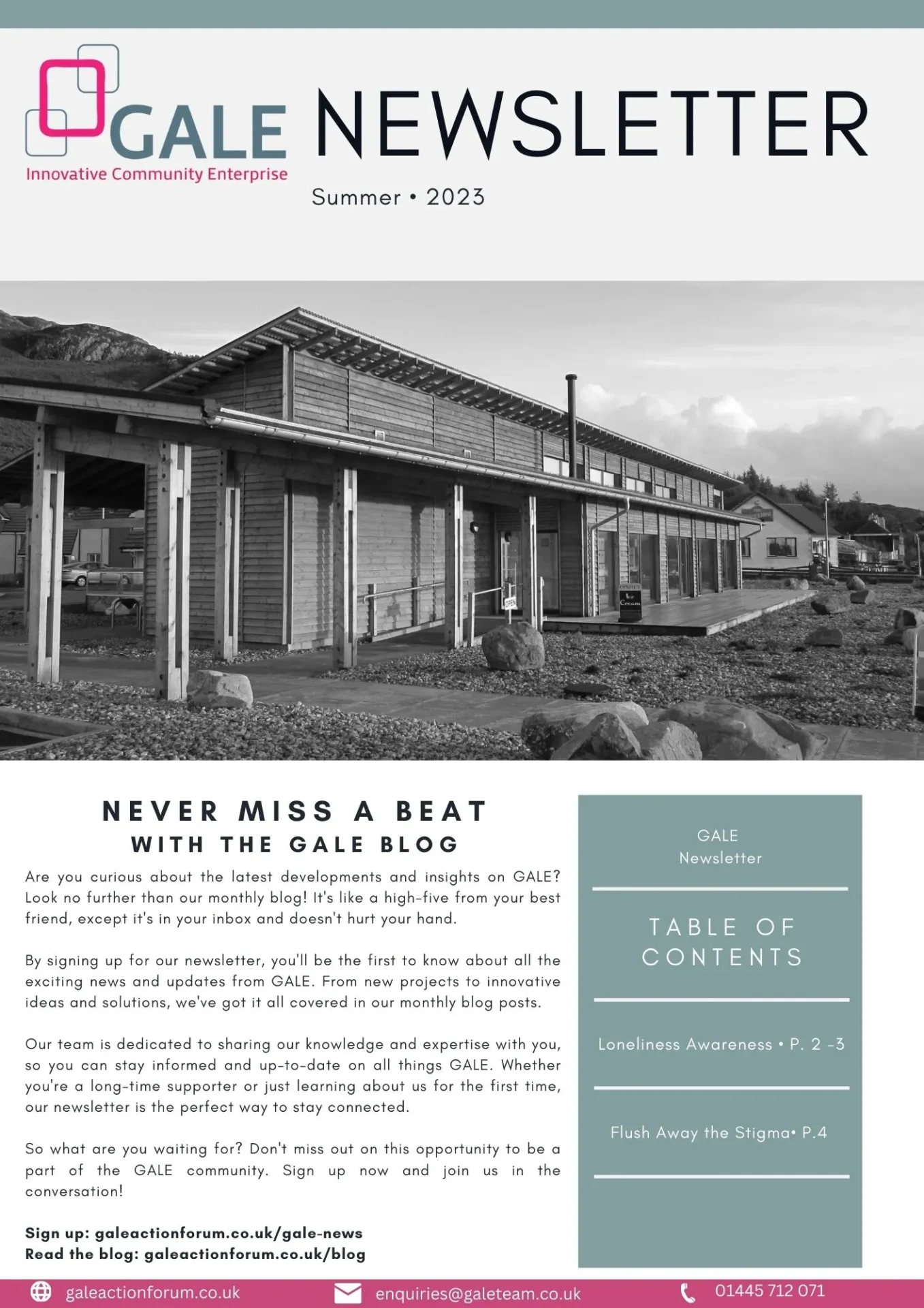 GALE Newsletter Summer 2023