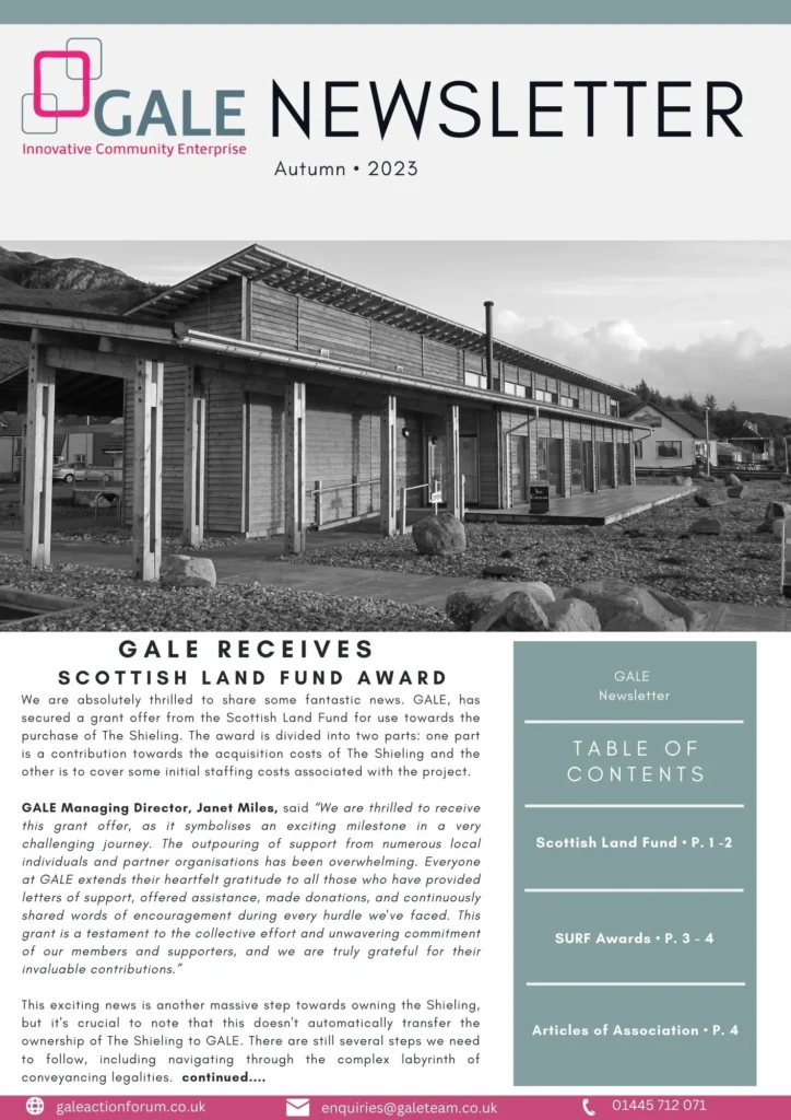 GALE Newsletter Autumn 2023