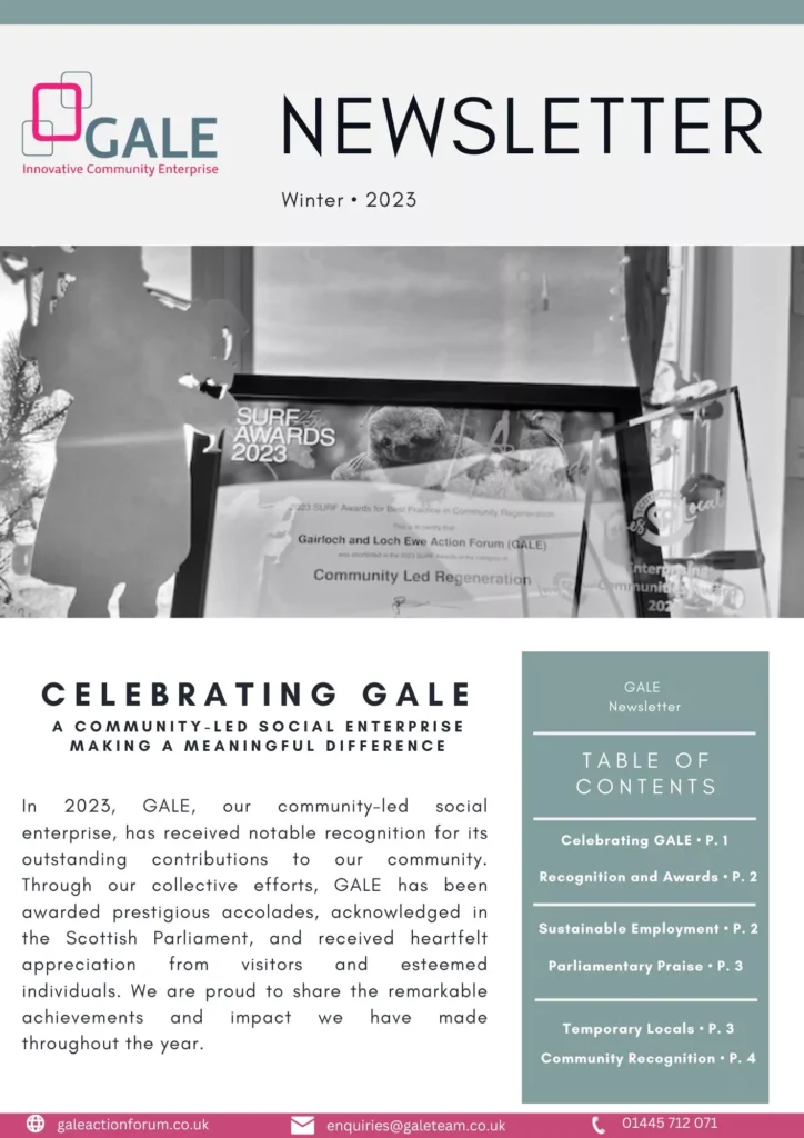 GALE Newsletter Winter 2023