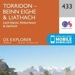 Torridon Beinn Eighe & Liathach OS Explorer Map 433