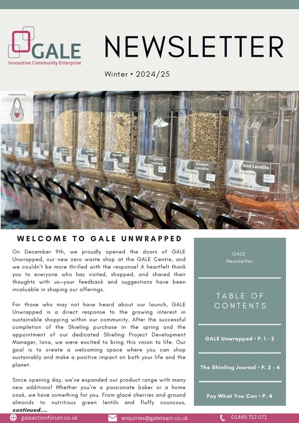 GALE Newsletter Winter 2024/25