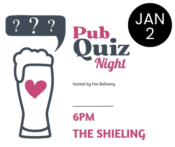 Pub Quiz Night January 2nd