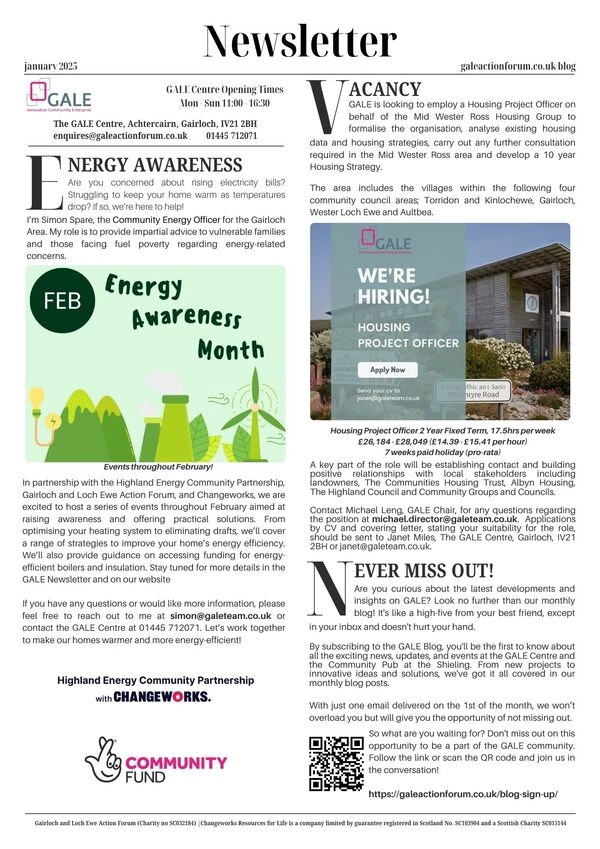 GALE Newsletter January 2026
